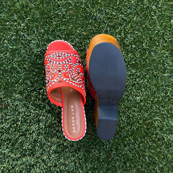 NWOT Derek Lam Mhina Platform Clogs Size 38 - Picture 6 of 8